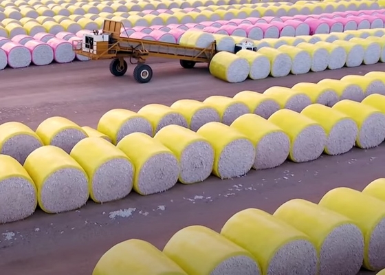 فیلمی رنگ زرد HDPE با ابعاد 70um برای پنبه کش CP770