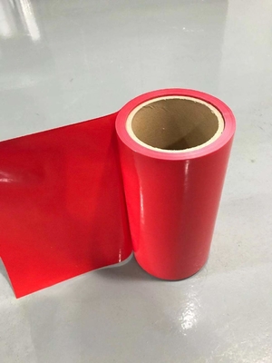 رنگ قرمز فیلم رهاسازی HDPE با پوشش سیلیکونی HDPE برای نوارهای فوم
