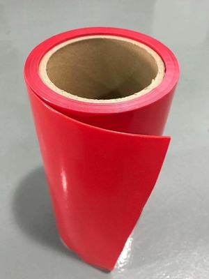 رنگ قرمز فیلم رهاسازی HDPE با پوشش سیلیکونی HDPE برای نوارهای فوم