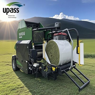 خدمات قالب‌گیری بادی و برش فیلم سیلو چمن LLDPE ضد رطوبت/آب عرض ۵۰۰ میلی‌متر برای بسته‌های یونجه گرد