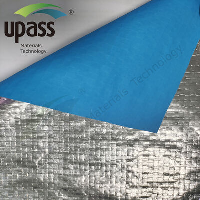 Customizable On-Sale Woven Fabric Thermal Insulation Waterproof Material Aluminum Foil Surface Composited Coated PP Woven Fabric
