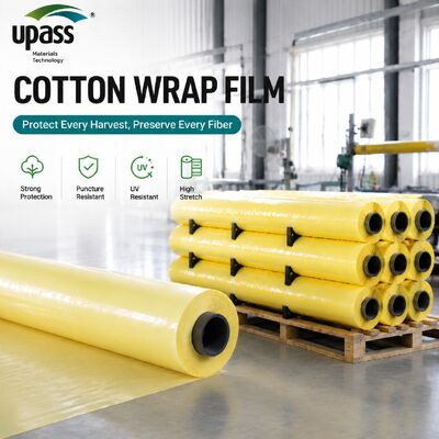 فیلم پوشش پنبه ای HDPE مقاوم در برابر اشعه UV برای نگهداری در فضای باز (6-18 ماه در استرالیا و برزیل)